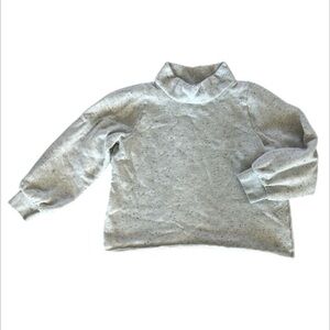 Madewell MWL speckled sweatshirt size small puff sleeves